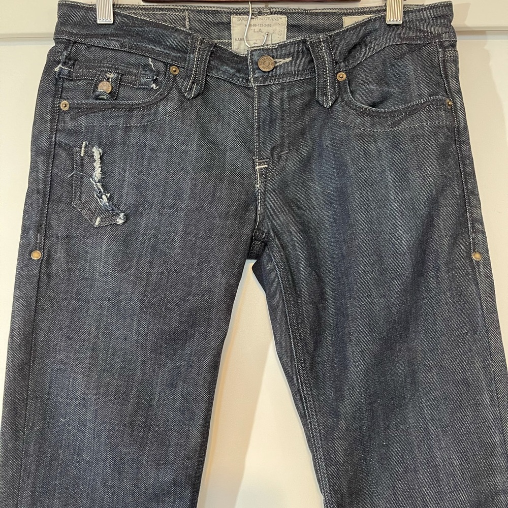 Taverniti So Jeans Women's Straight Leg Dark Wash Jeans